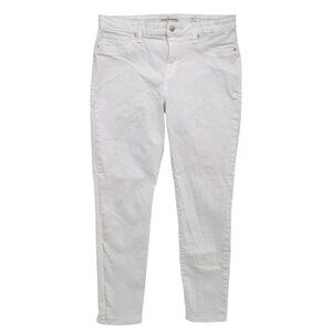 Lucky Brand Ava Skinny Jeans Womens White Stretch Denim Size 12